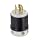 Leviton 2311 20 Amp, 125 Volt, NEMA L5-20P, 2P, 3W, Locking Plug, Industrial Grade, Grounding - Black-White