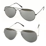 UB Classic Aviator Sunglasses with Reflective Lenses