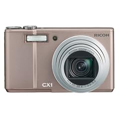 Ricoh CX 1 Digitalkamera (9 Megapixel, 7-fach opt. Zoom, 7,6 cm (3 Zoll) Display, Bildstabilisator) champagne rose