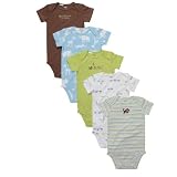 Carter's 5PK Boys' Solid & Stripe Bodysuits