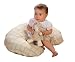 Organic Nursing Pillow with Zip-off Washable Cover 24" x 18" Color: Tan