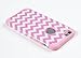 iPhone 6, DandyCase 2in1 Hybrid High Impact Hard Pink & White Chevron Pattern + Silicone Case Cover for Apple iPhone 6 (4.7