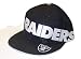 Oakland Raiders Silver Team Name Black 7 1/8 Hat / Cap