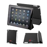 DURAGADGET Etui Arrière en TPU Résistant - NOIR - travaille en harmonie avec le Apple iPad 2 Smart Cover - Garantie 5 ans