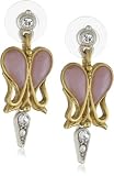 Antiquities Couture Art Deco Crystal Heart Earrings