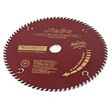 uxcell　丸鋸ブレード　丸ノコ用チップソー 丸鋸刃　木材切断用　カッター　5500PRM　60T　金属製