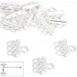 12 Sterling Silver 3 Strand Pearl Bead Necklace Parts