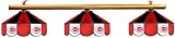 Cincinnati Reds Pool Table Light - Stained Glass Shades