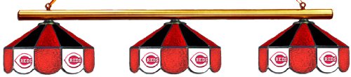 Cincinnati Reds Pool Table Light - Stained Glass Shades