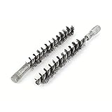 uxcell　チューブブラシ　スチールワイヤーパイプ管　直径 　18mm　スレッド　12mm　2個入り