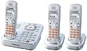 Panasonic Dect 6.0 Expandable Silver Digital Cordless Answering System - 3 Handset System (KX-TG9343S)
