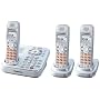 Panasonic Dect 6.0 Expandable Silver Digital Cordless Answering System - 3 Handset System (KX-TG9343S)