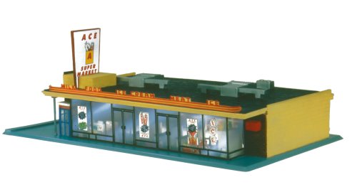 Life-Like Trains  HO Scale Building Kits - Ace Super Market