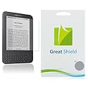 GreatShield Ultra Anti-Glare (Matte) Clear Screen Protector Film for Amazon Kindle 3G 3rd Generation (3 Pack)