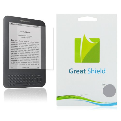GreatShield Ultra Anti-Glare (Matte) Clear Screen Protector Film for Amazon Kindle 3G 3rd Generation (3 Pack)
