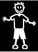 Official My Stick Figure Family Car Window Vinyl Sticker Male in Shorts M4