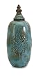 17.5" Turquoise Antique Style Large Ceramic Jar