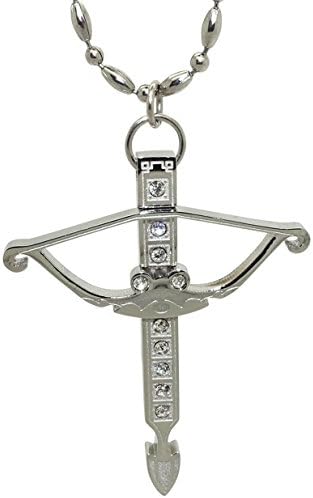 Ruimeng The Walking Dead Titanium Steel Pendant Necklace Darul Dixon Weapon Necklace