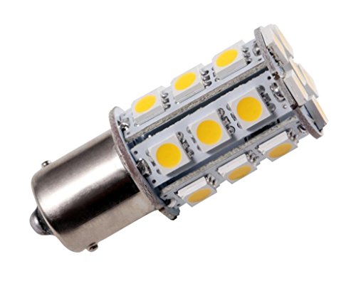 GRV Ba15s 1156 1141 High Power Car LED Bulb 24-5050SMD DC 12V Warm White Pack of 2