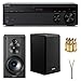 Sony STRDH190 2-ch Stereo Receiver with Phono Inputs & Bluetooth SSCS5 3-Way 3-Driver Bookshelf Speaker System (Black)