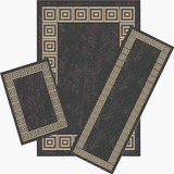 Home Dynamix LLC 11021 Black Tan 3-Piece Rug Set