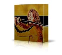 Uma Thurman Star of Kill Bill - 30 x 30 Stretched Art Box Iconic Canvas Picture Print