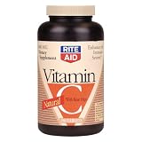 Rite Aid Natural Vitamin C with Rose Hips, 1000mg, Tablets, 250 ct.