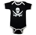 Toddler and Infant SKULL AND CROSSBONES One Piece Baby Suit