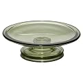 Home Antique Glass Soap Dish - Green