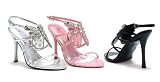 Ellie Shoes - 457-Nola, 4.5 Inch Rhinestone Mule With Butterfly In 3 Colors