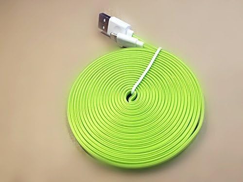 iphone 6 cords Extra Long 8 Pin to USB 10 ft 3 Meter Sync Transfer Data and Charger Cord Wire for iPhone 6 plus, iPhone 6, iPhone 5s 5c 5s (!cable green)
