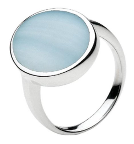 Kit Heath Sterling Silver Ladies Blue Shell Ring