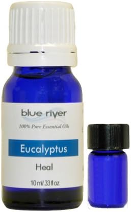 Eucalyptus Essential Oil with Free Pocket Vial. 100% Pure, Undiluted. 10ML Blue River