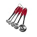 Endurance Splash Measuring Spoons - Red Inlay (Red) (1.5"H x 1.5"W x 6"D)