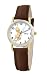 Disney Women's D088S007 Tinker Bell Brown Leather Strap Watch