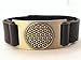 1000K' ways Designs Flower of Life Leather Bracelet (Brown)