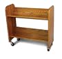 Catskill Craftsmen Rol-Rack with Tilted Shelves, Walnut Stained Oak