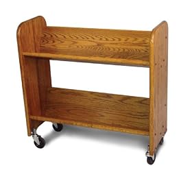 Catskill Craftsmen Rol-Rack with Tilted Shelves, Walnut Stained Oak by Catskill Craftsmen