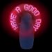LED Programmable Message Pocket Fan & Rave Toy