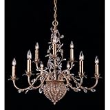 IMAGE OF Crystorama 5609 Bethany Candle Chandelier in Gold Leaf
