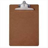 Saunders Recycled Hardboard Clipboard with High Capacity Clip, Letter Size, 8.5 inch x 12 inch, 1 Clipboard (05612)