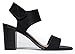Peep Toe Sandal - Low Stacked Heel - Open Toe Ankle Heel Cutout Velcro Enclosure
