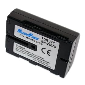 Click here to buy Maximal Power DB JVC BN-V607 Replacement Battery for JVC Digital Camera Camcorder (Black) by Maximal Power.