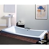 Jacuzzi BA06959WH Allusion Acrylic 72-Inch by 36-Inch by 26-Inch Soaking Bath, White Finish