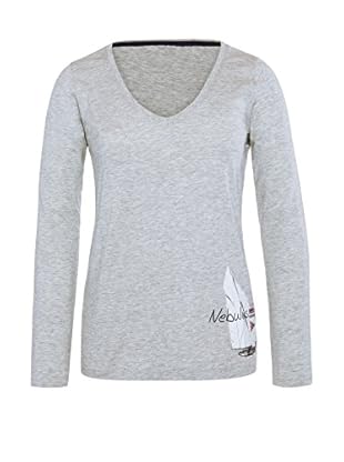 Nebulus Camiseta Manga Larga Virginia (Gris Jaspeado)