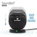 SoundBot SB580 Qi Charged Bluetooth 4.0 Wireless Speaker Inductive Charge Enabled + PowerBot PB1020 Wireless Qi Charger Charging Pad w/ Built-in Mic, 5Hrs Playback Time, NFC, Sensory Touch Control