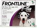 Merial Frontline Plus Flea and Tick Control for 45-to-88-Pound Dogs and Puppies, 6 Doses