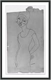 Historic Print (M): [Black woman (three-fourths length) in flapper hat]