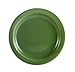 CAC China L-6NR-G Las Vegas Narrow Rim 6-1/2-Inch Green Stoneware Plate, Box of 36