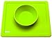 Placemat and Plate Suction Silicone by Lilbaby (Simple Bowl Design, Green)